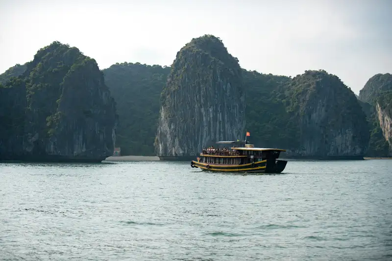 boat near islets